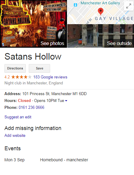 Example of a Knowledge Panel in SERPs